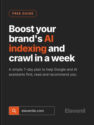 Free guide cover: Boost your brand's AI indexing and crawl in a week